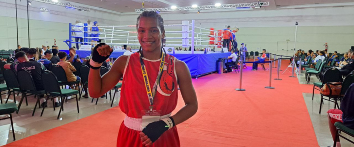 Deizyane Moreira venceu seu combate na categoria até 60kg (Foto: Camila Nakazato/CBBoxe)