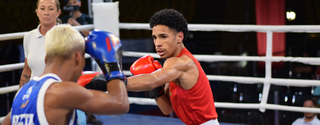 Wendel Barbosa (EP1) x Leandro Medeiros (RJ) – Campeonato Brasileiro de Boxe 2024 Dia 4 (Foto: Lázaro Viana/@lazarovianafoto)